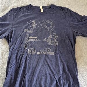 Bella Canvas Blue Artistic Short Sleeve Tee